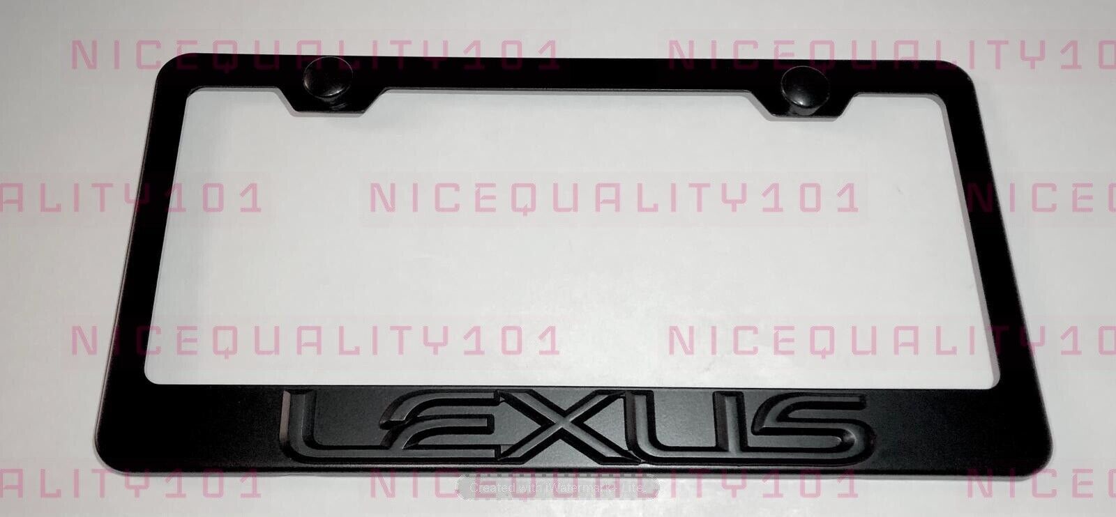 3D Lexus Stainless Steel Finished License Plate Frame Rust Free