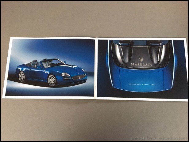 2004 Maserati Spyder 90th Anniversary Edition Vintage Car Sales Brochure Catalog