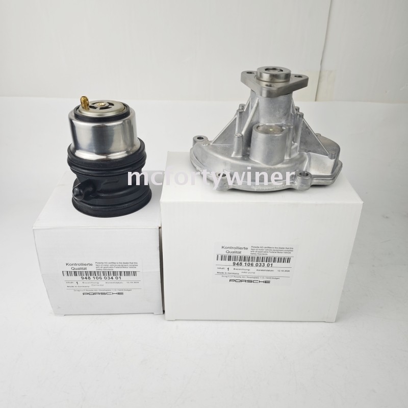 Engine Water Pump and Coolant Thermostat For Porsche Cayenne 94810603301/3401