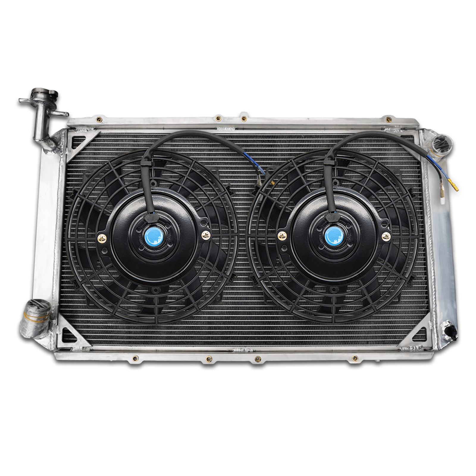 3 ROW Alu Radiator &Fans FOR NISSAN PATROL GQ SAFARI 2.8&4.2L DIESEL Y60 TD42 MT