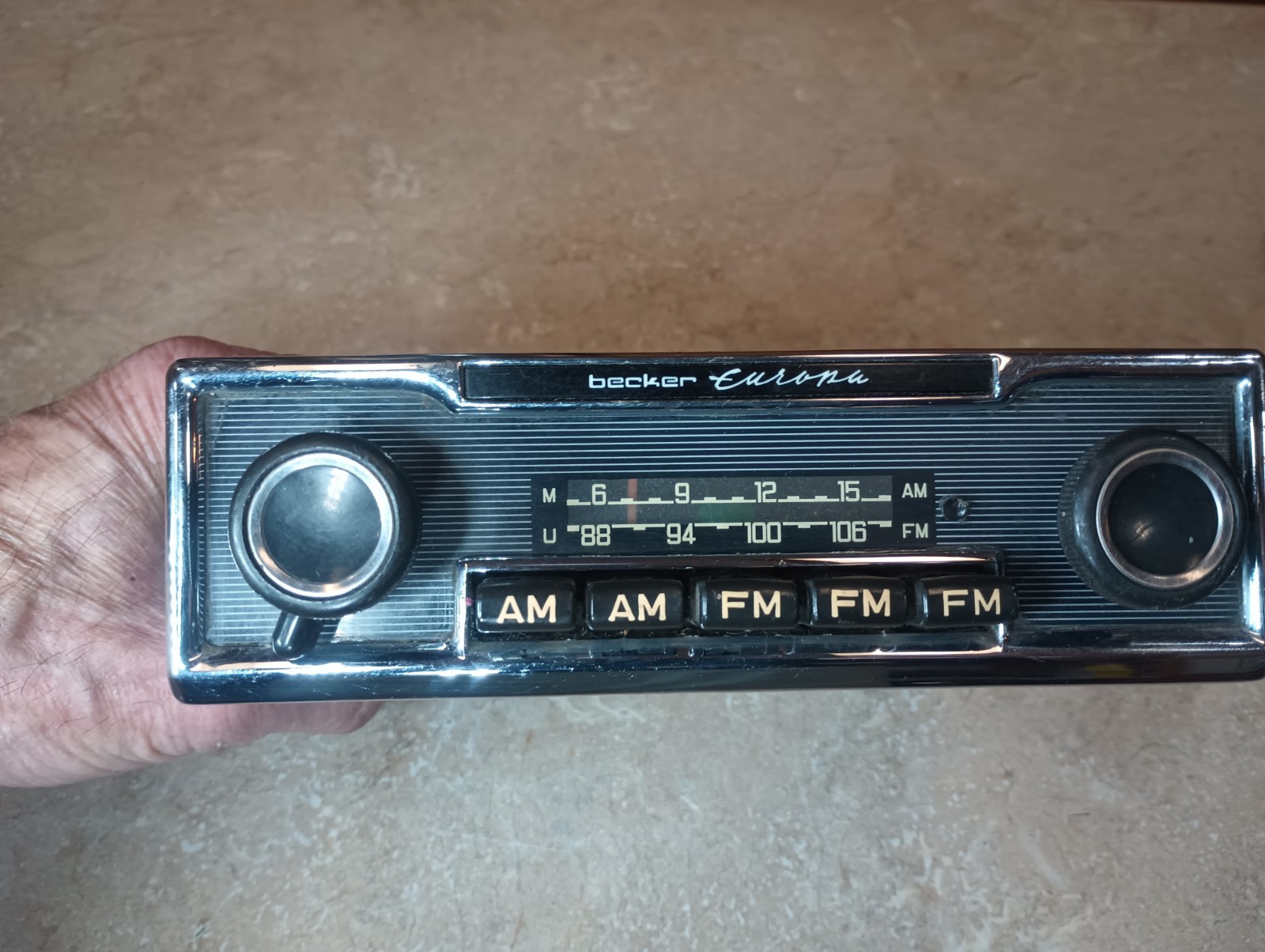 Vintage Becker Europa Mu Radio Stereo Receiver AM/FM OEM Mercedes +