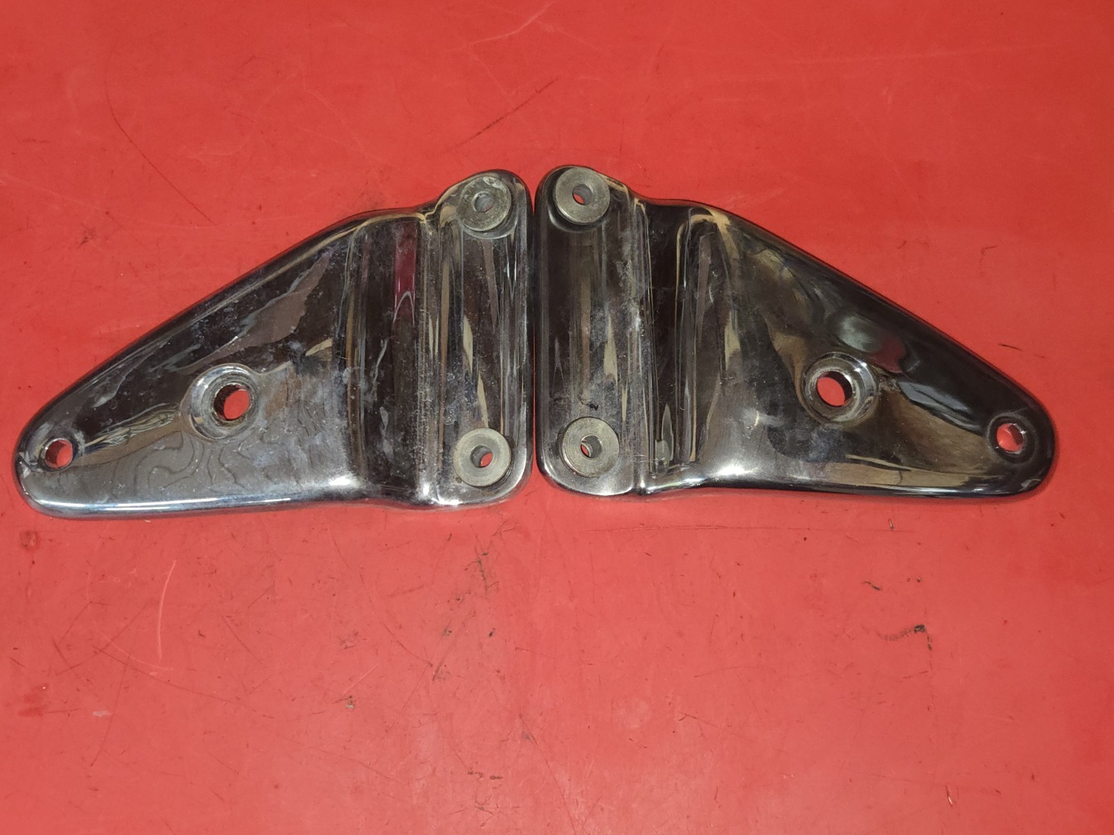 96 1996 Triumph Adventurer 900 Side Ears Brackets Mounts Headlight Oem Chrome