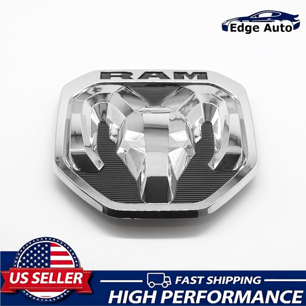 3D Rear Tailgate Trunk Lid Emblem For Ram 1500 2500 3500 Badge Chrome 68276332AA