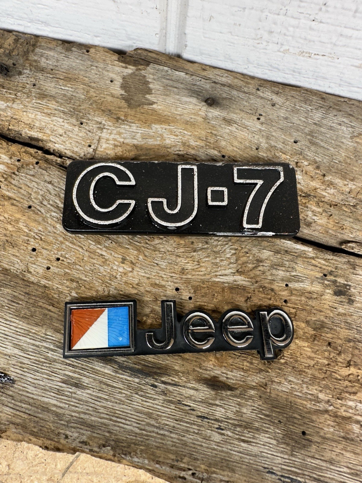 Jeep CJ factory emblems