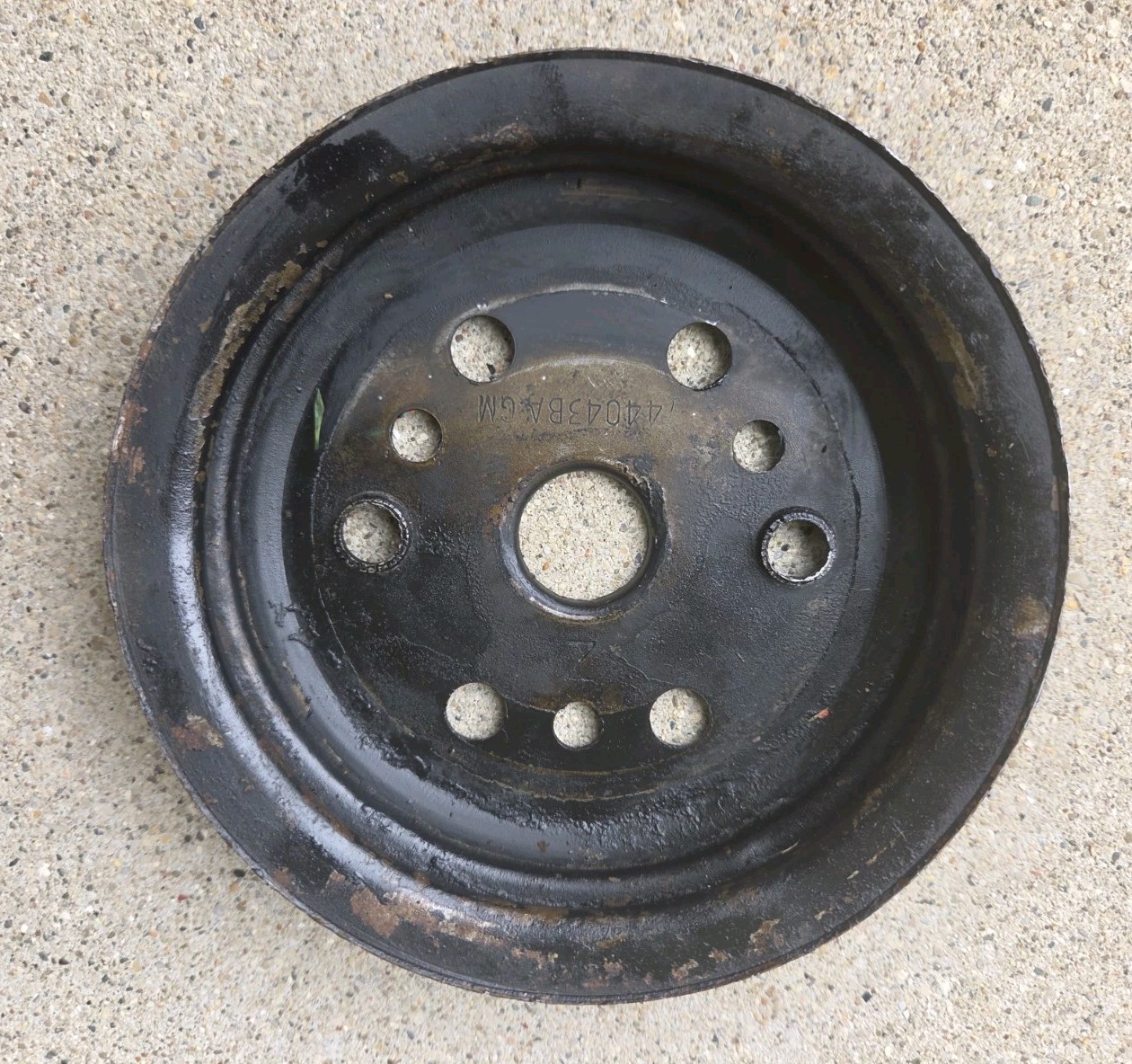 1963-1968 C2 C3 Corvette 2-Groove Crankshaft pulley 3744043BA V8 Chevrolet OEM 1963-1968 C2 C3 Corvette 2-Groove Crankshaft pulley 3744043BA V8 Chevrolet OEM