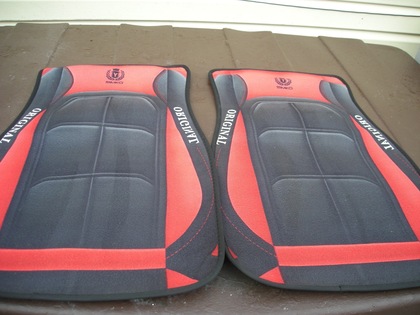 4 Pcs Red Car Mats suitable for all models