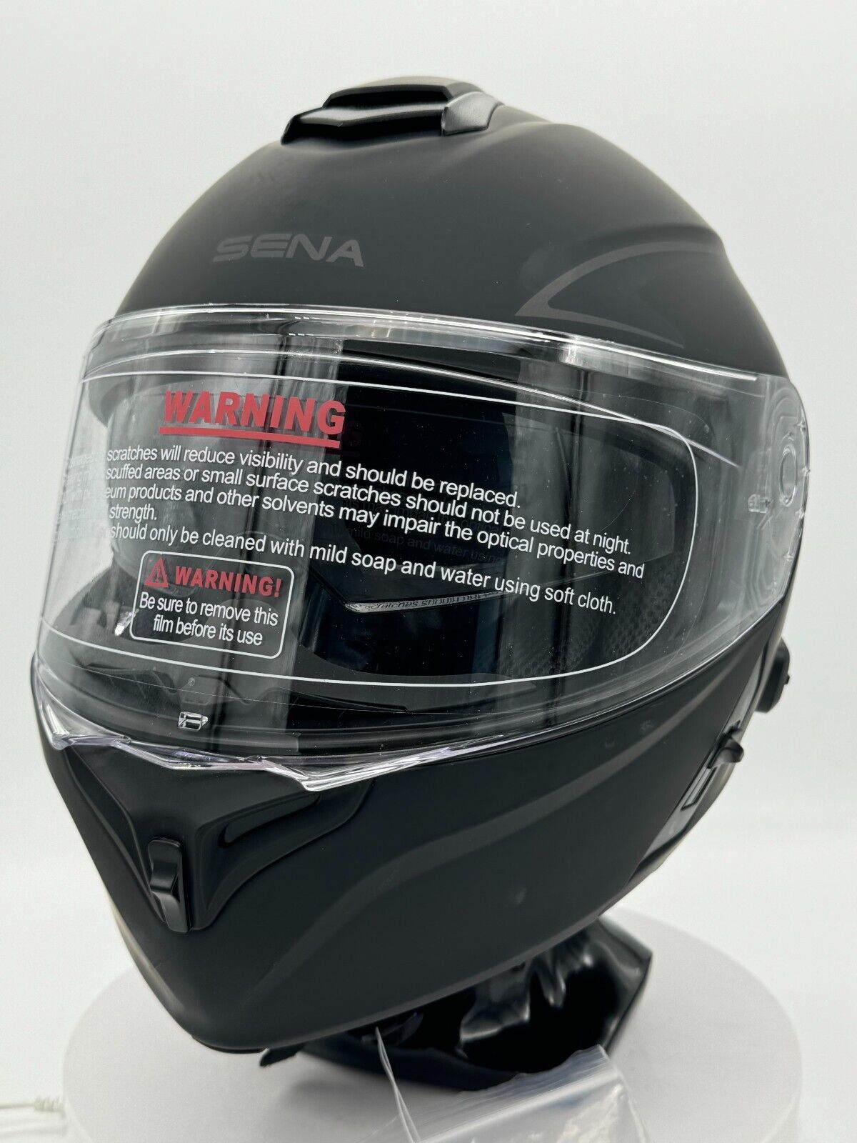 Sena Outrush R Matte Black Full Face Motorcycle Helmet Size Medium