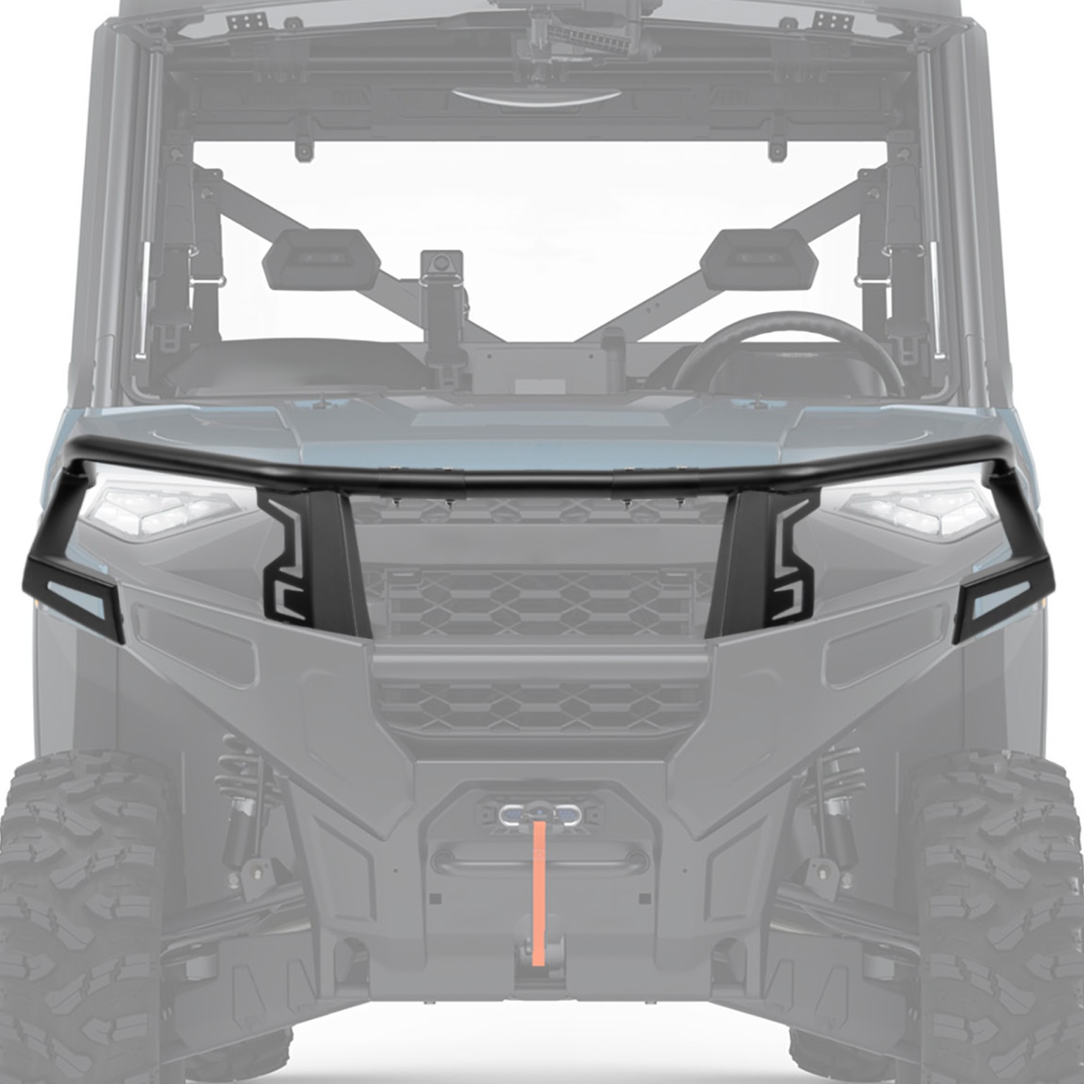 KEMIMOTO 2pcs Front Bumper Upper Brush Guard For Polaris Ranger XP 1000 2025+