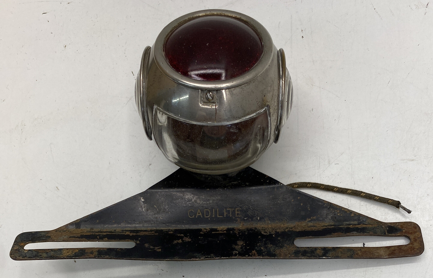 Rare Original￼ 1927- 1928  CADILLAC TAIL LIGHT LICENSE PLATE BRACKET OEM