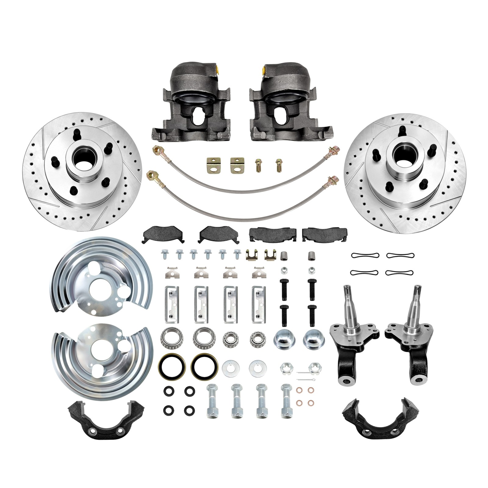 For 1962-1974 Chrysler Plymouth A B E body Front Disc Brake Conversion 5 on 4.5
