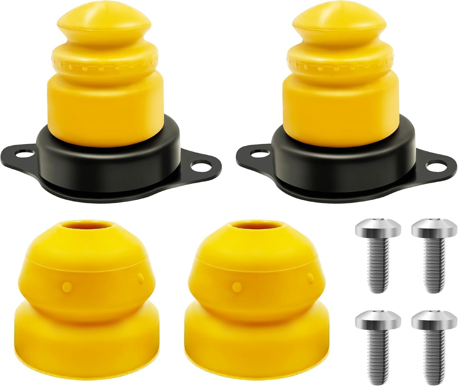 4 piezas topes de amortiguador delanteros y traseros para Ford Mustang 2005-2012