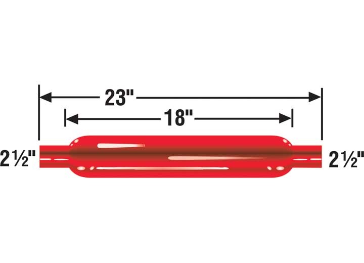 Cherry Bomb Exhaust Glasspack Muffler Resonator 2.5\