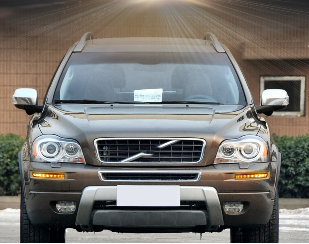 2x LED DRL Daytime Running Driving Fog Light w/Turn For Volvo XC90 2007-2013