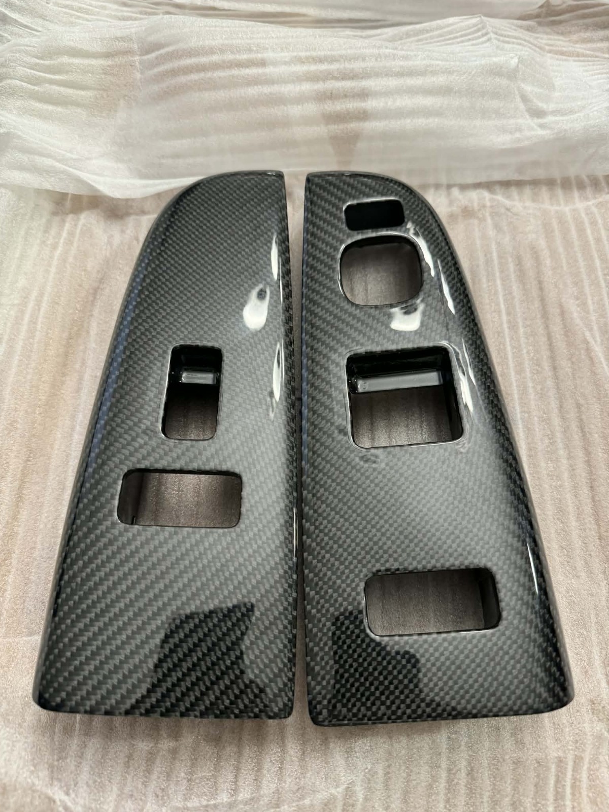2003-2007 GMC Sierra Silverado  Carbon window Trim Bezel Switch SINGLE CAB
