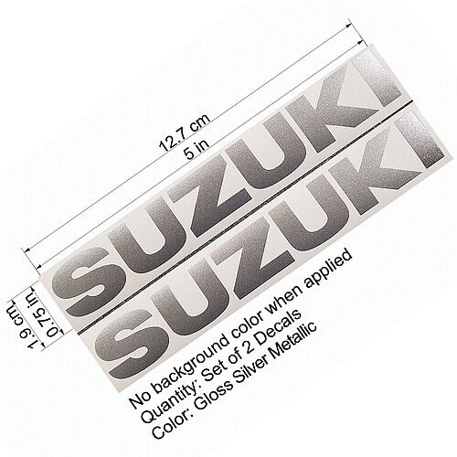 Suzuki Silver decals 750 stickers 600 gsxr 1000 sv 650 250 gsx f 8r moto gp srad