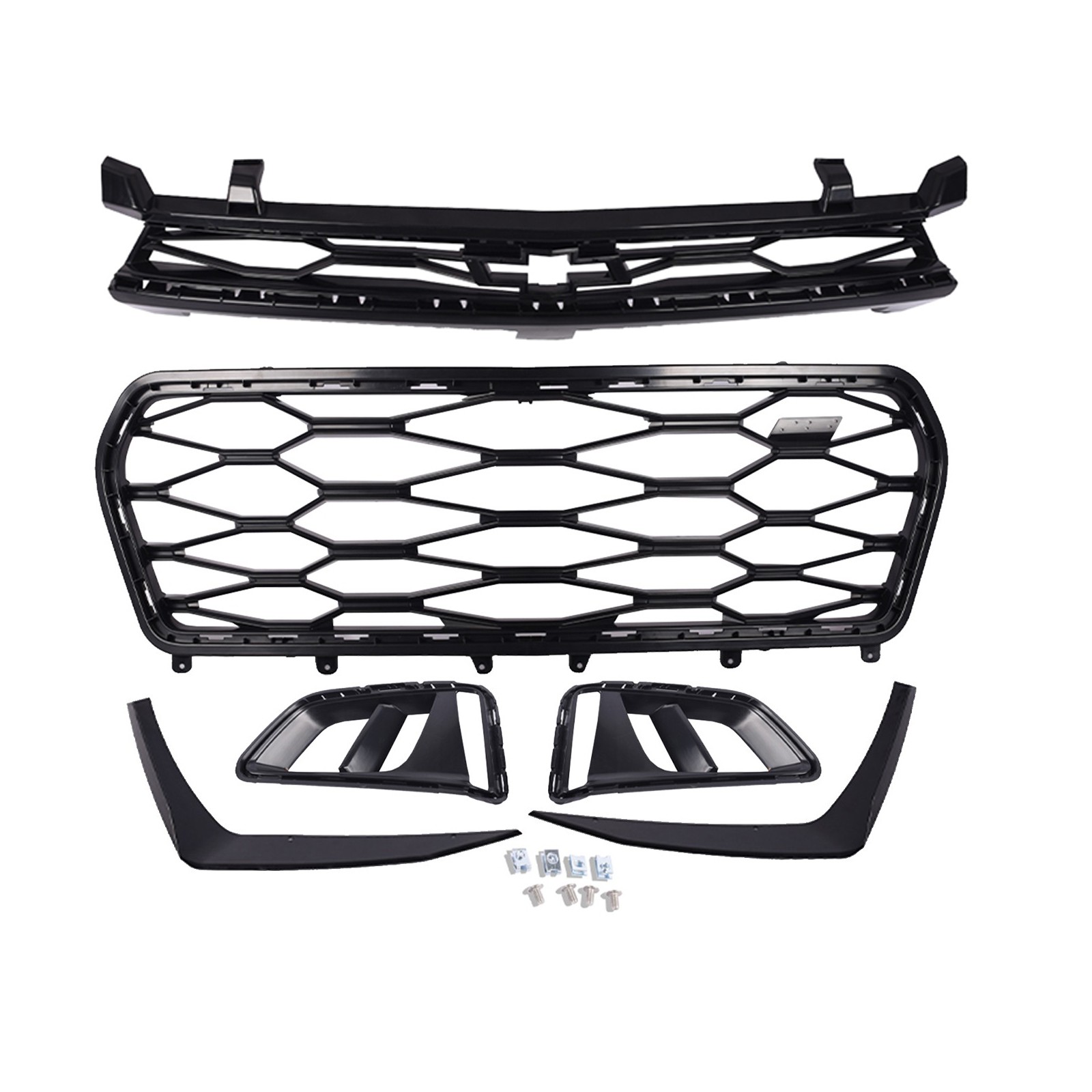 ZL1 Style For Chevrolet Camaro 2017-2018 Front Upper Grille Fog Light Splitter