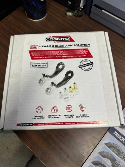 Cognito Forged Pitman Idler Arm Support Kit Silverado/Sierra for 2011-2024 Silve Cognito Forged Pitman Idler Arm Support Kit Silverado/Sierra for 2011-2024 Silve
