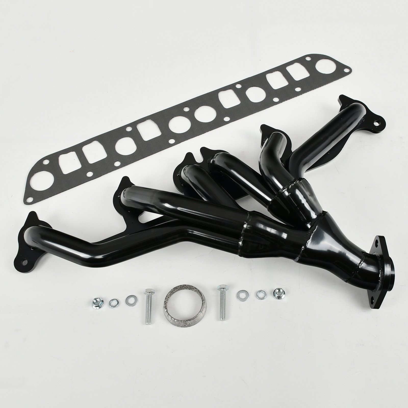 Black Stainless Exhaust Header For 1991-99 Jeep Wrangler Cherokee 4.0L L6 TJ YJ Black Stainless Exhaust Header For 1991-99 Jeep Wrangler Cherokee 4.0L L6 TJ YJ