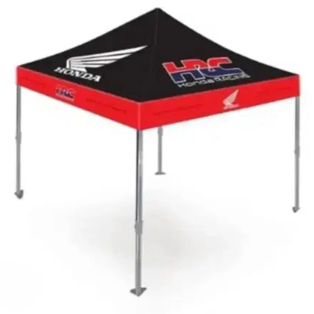 HONDA HRC 10x10 Canopy Tent Heavy Duty Aluminum Frame RED + Black HRC Racing Top