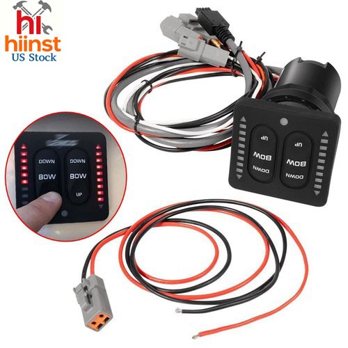 15170-001 For Lenco Single Actuator LED Indicator Electric Trim Tab Switch Set