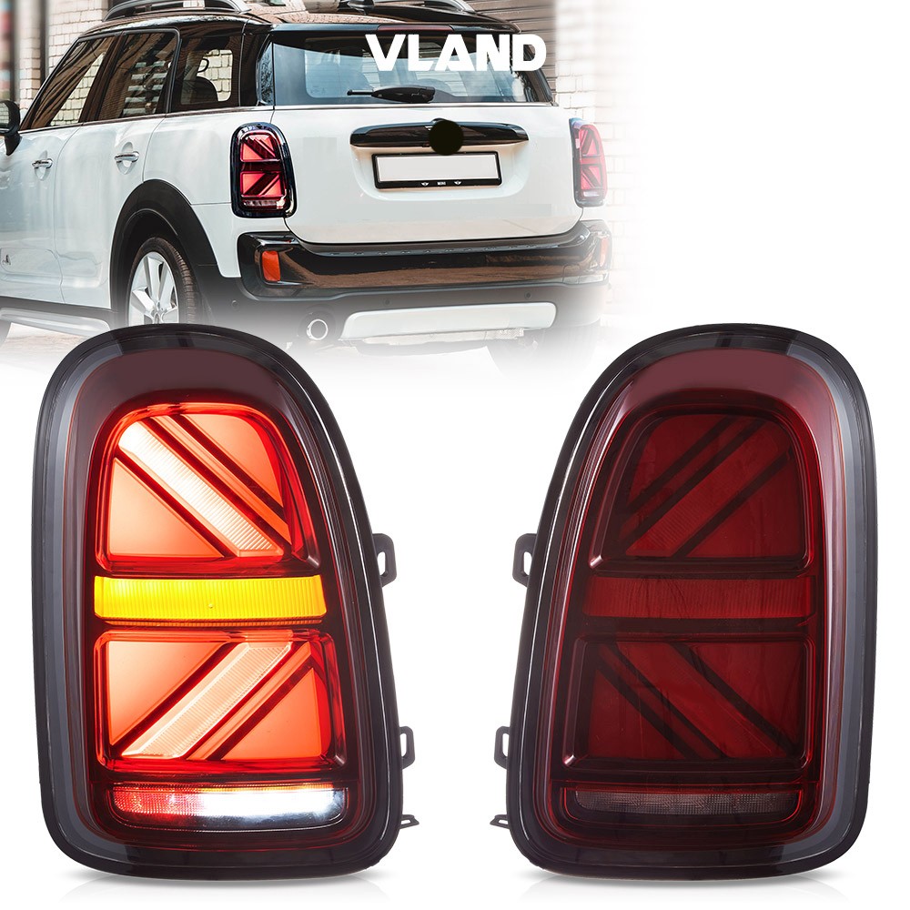 VLAND Red LED Tail Lights For 2017-UP MINI Cooper Countryman F60 W/ Sequential