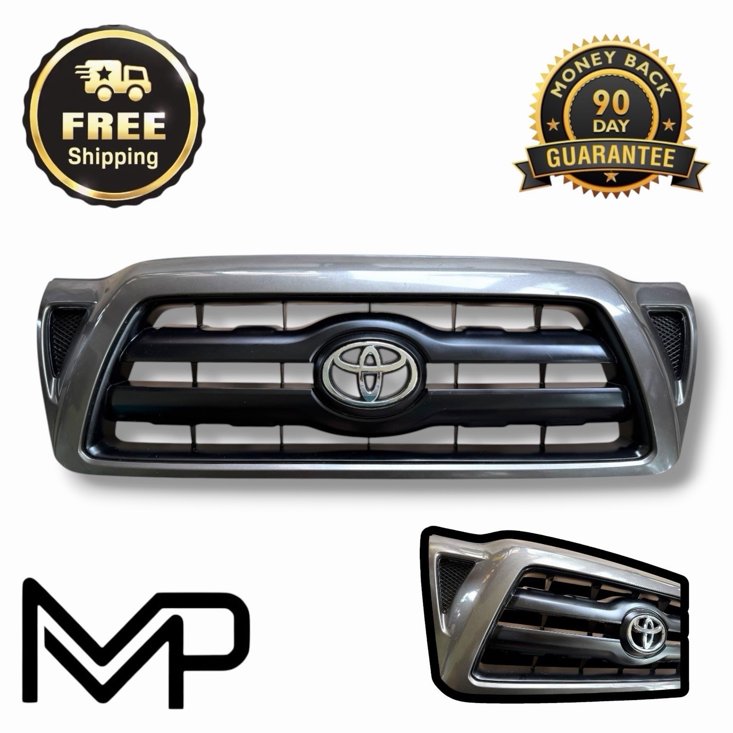 05-09 Toyota Tacoma - Front Grille Assembly OEM -Metallic Gray - 53100-04350