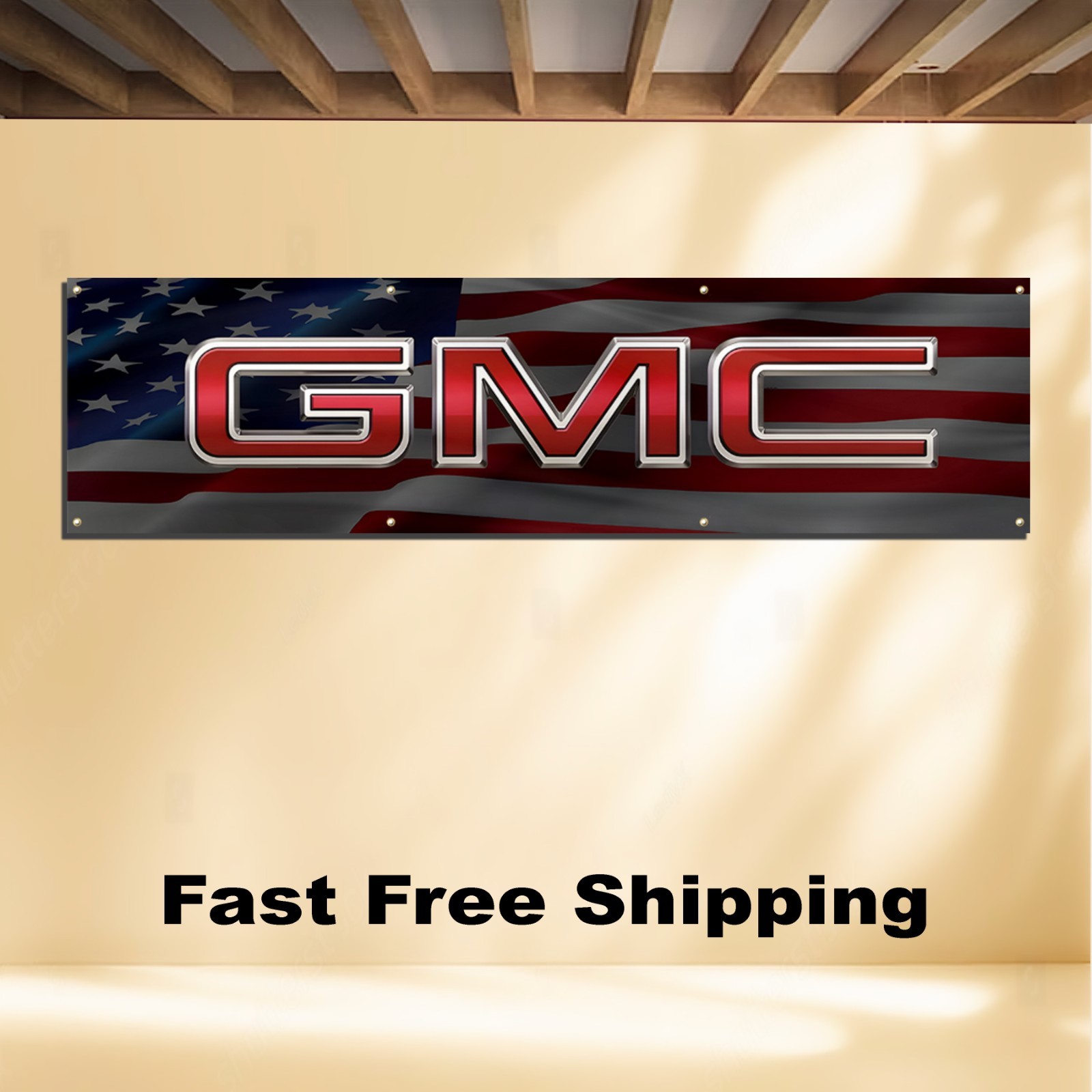 GMC 2'X8' BANNER FLAG GENERAL MOTOR COMPANY GMC 2'X8' BANNER FLAG GENERAL MOTOR COMPANY