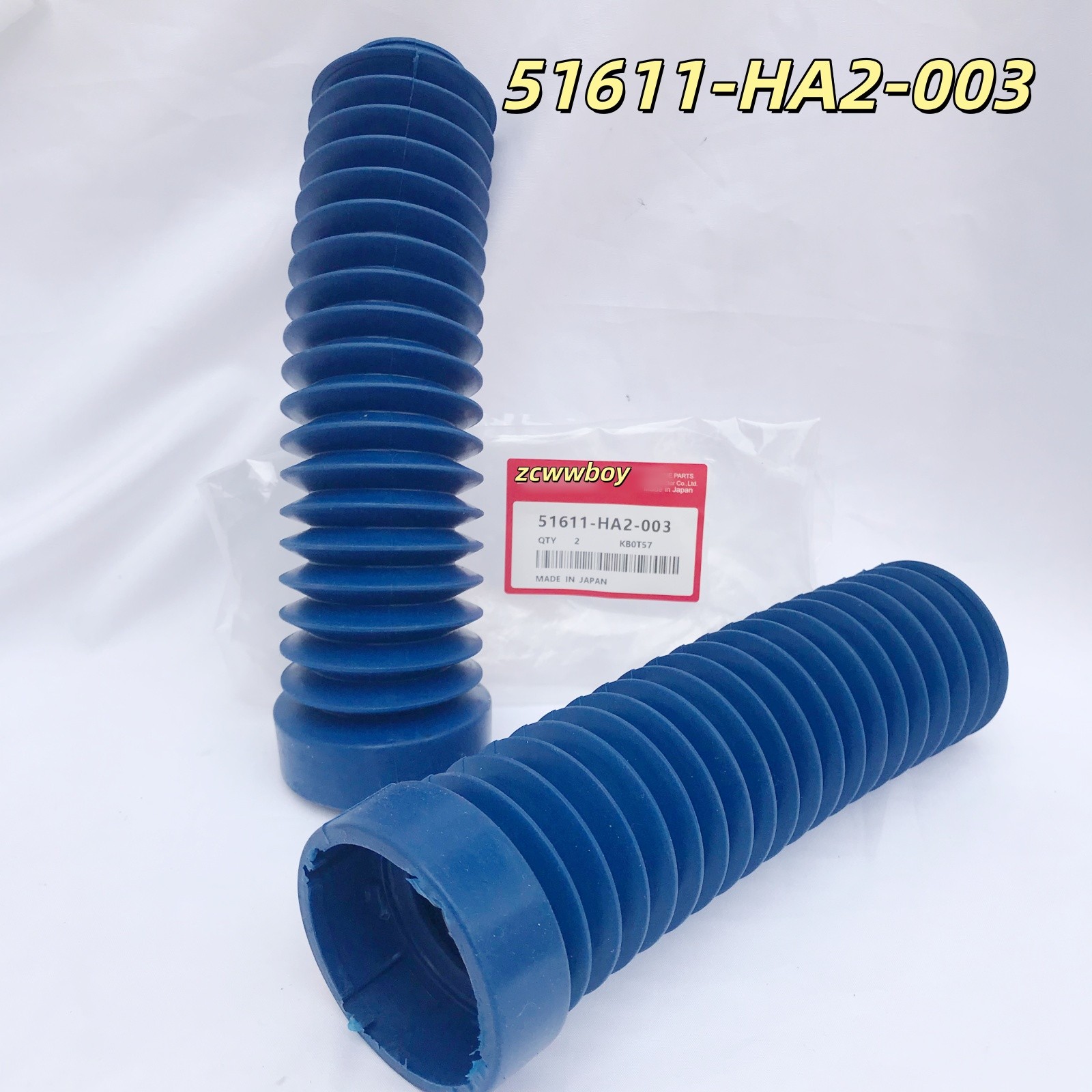 NEW 2Pcs Fork Boots Covers Blue For Honda 1985-1986 ATC250R 51611-HA2-003 USA