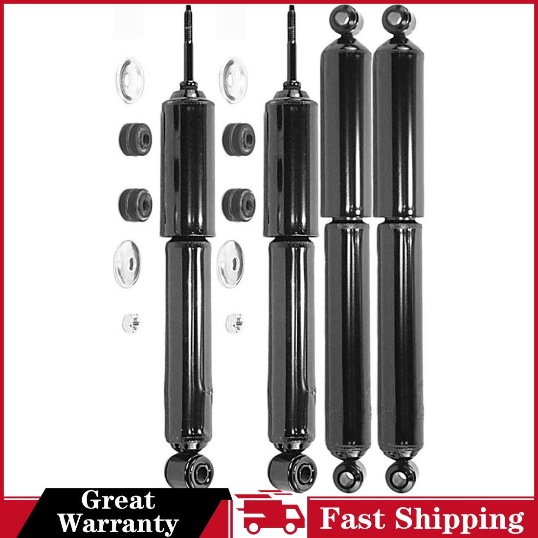 Shock Absorber 4x fits from 1986 to 1994 Nissan D21_Re