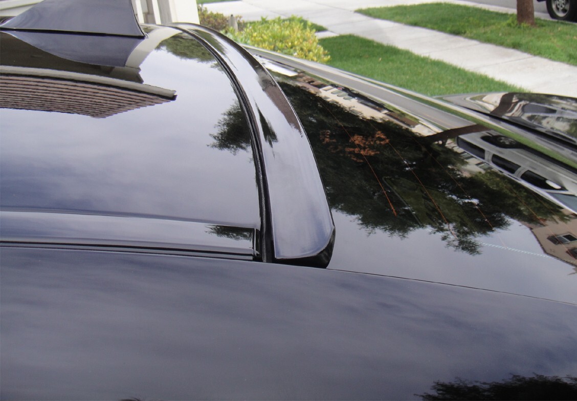 Painted BLACK For 2005-2010 CHRYSLER 300C Rear Window Roof Spoiler