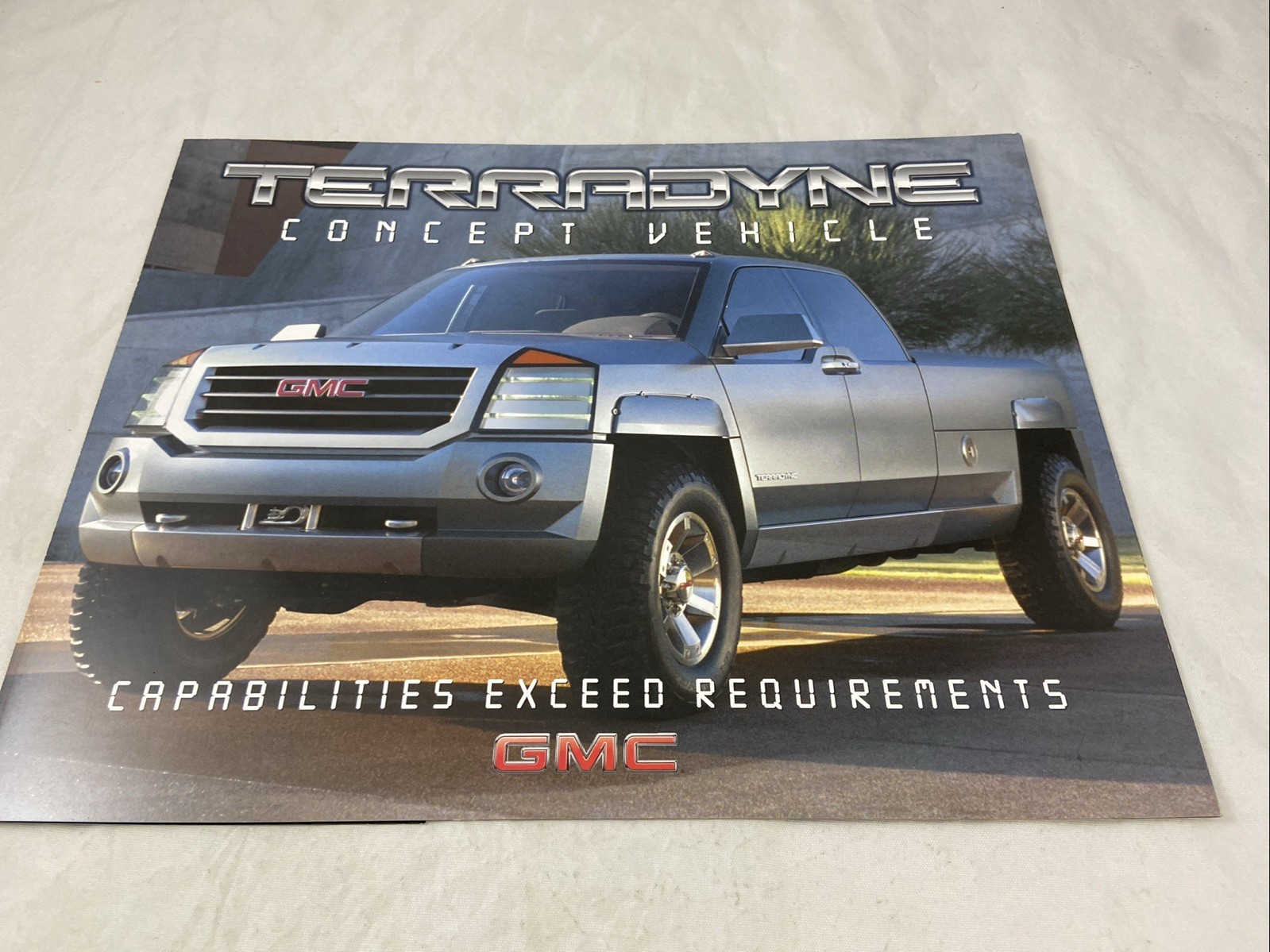2002 GMC Terradyne Concept Vehicle Original Sales Card 2002 GMC Terradyne Concept Vehicle Original Sales Card
