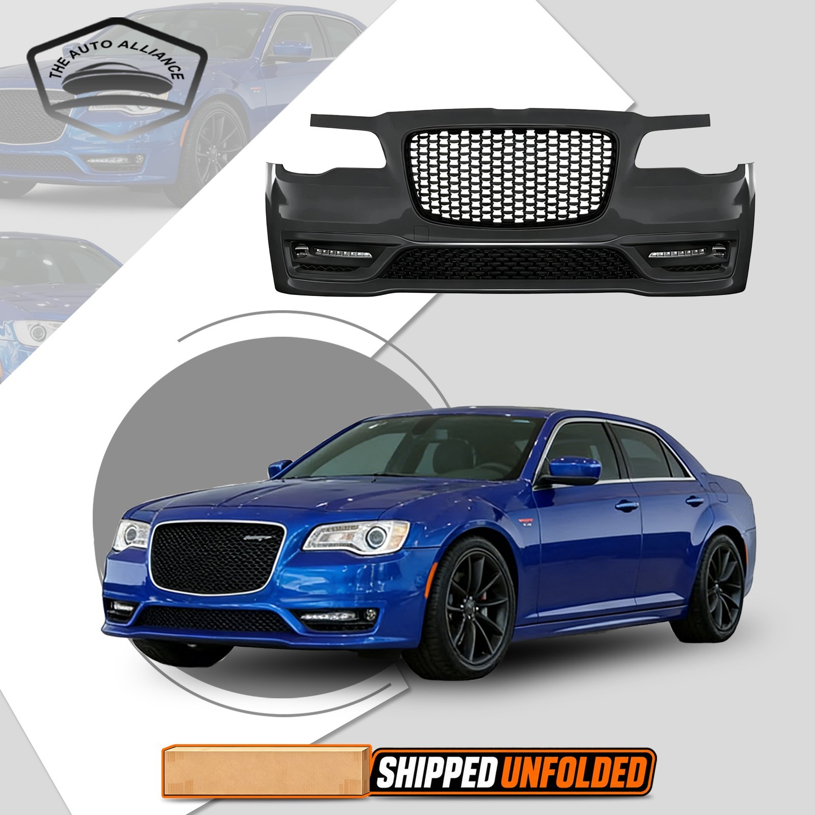 For 2015-2023 Chrysler 300C SRT-8 Front Bumper Cover Set Complete Kit