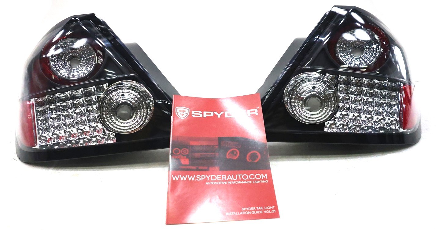 NEW Spyder LED Tail Light Set Black 5007704 Scion tC for 2005-2010 