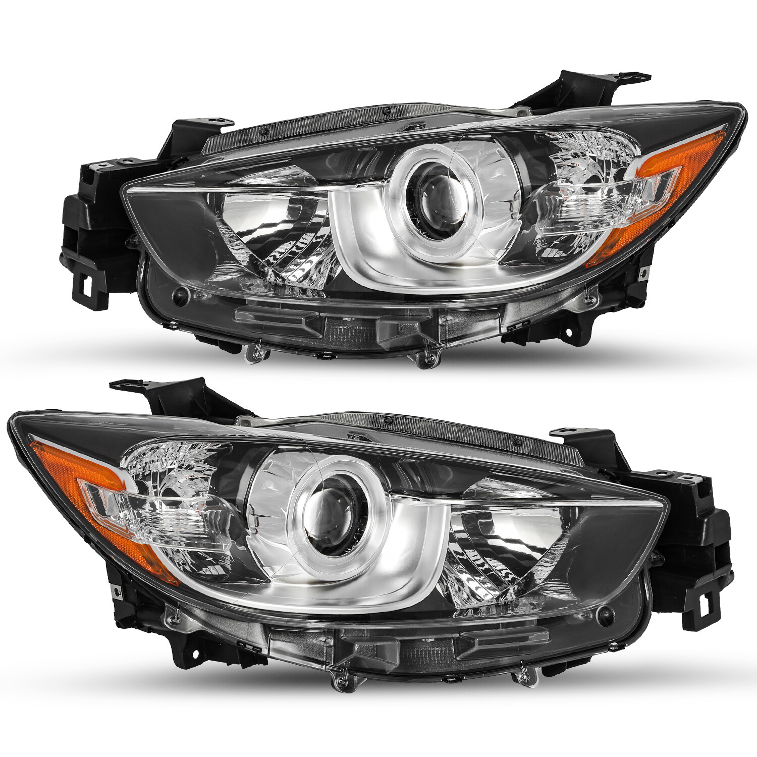 For 2013-2016 Mazda CX-5 CX5 Halogen Projector Headlights Left+Right Headlamps