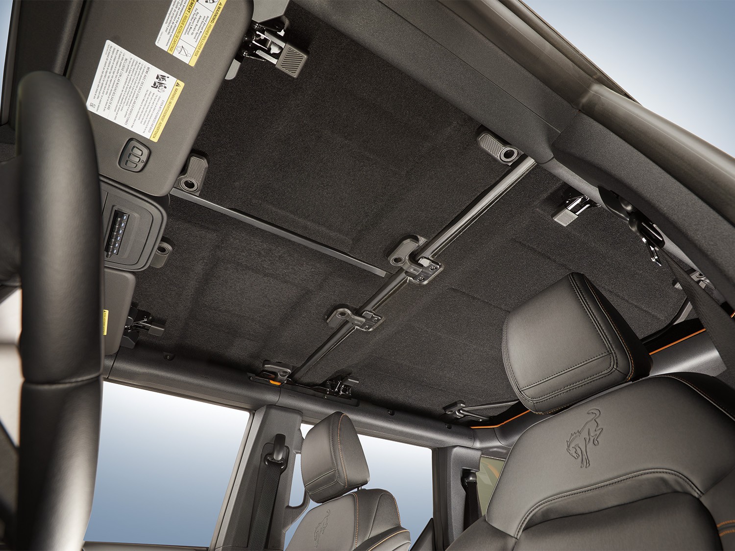 Ford Bronco® 4Dr 2021-2025 Interior Carpet Fabric Noise-Cancel Topliner Roof Kit