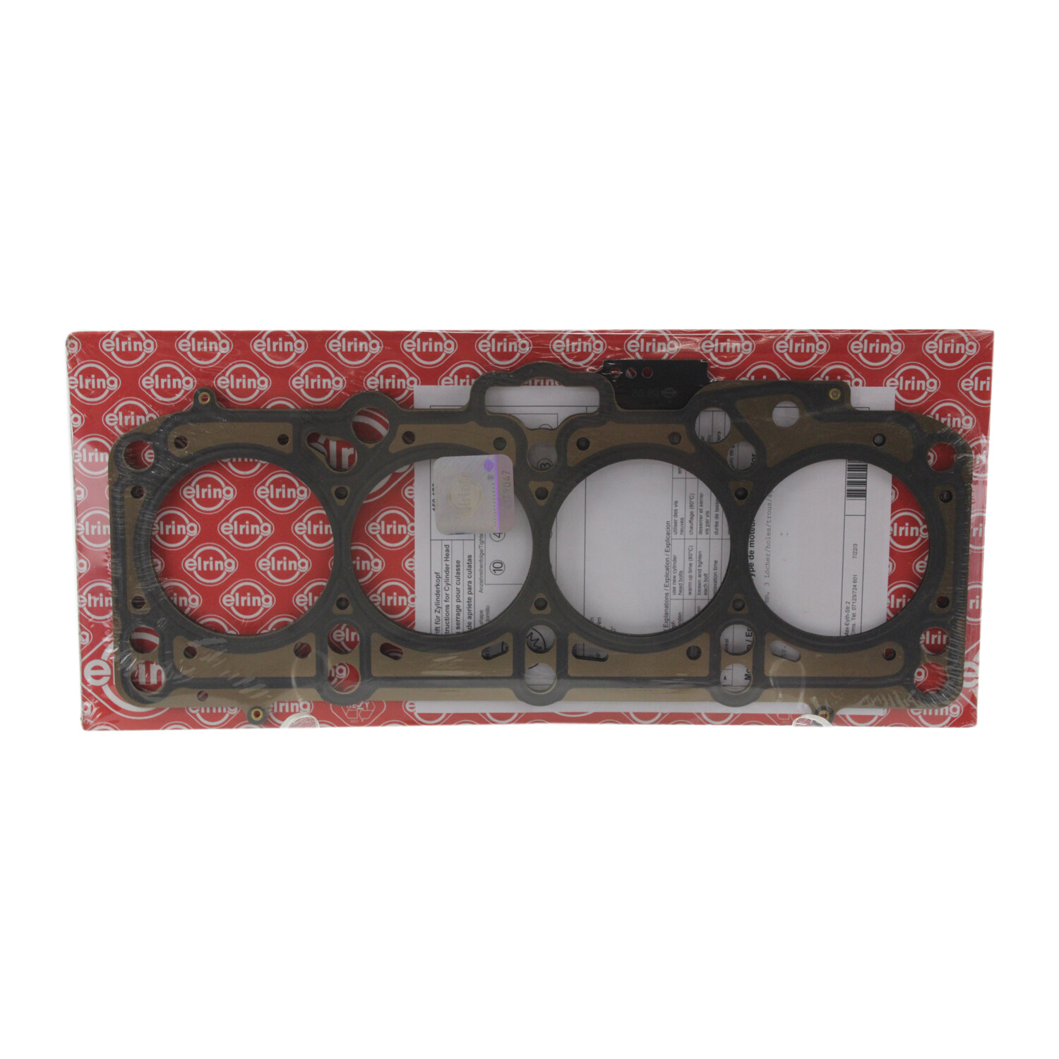 Elring Cylinder Head Gasket (MLS) (1.65mm) (3 Holes) For Volkswagen 1.9L L4