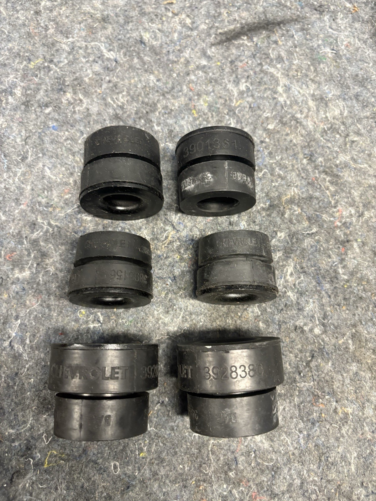 1967-1972 Camaro Firebird Subframe,Radiator,Support Bushing Set With Part Number