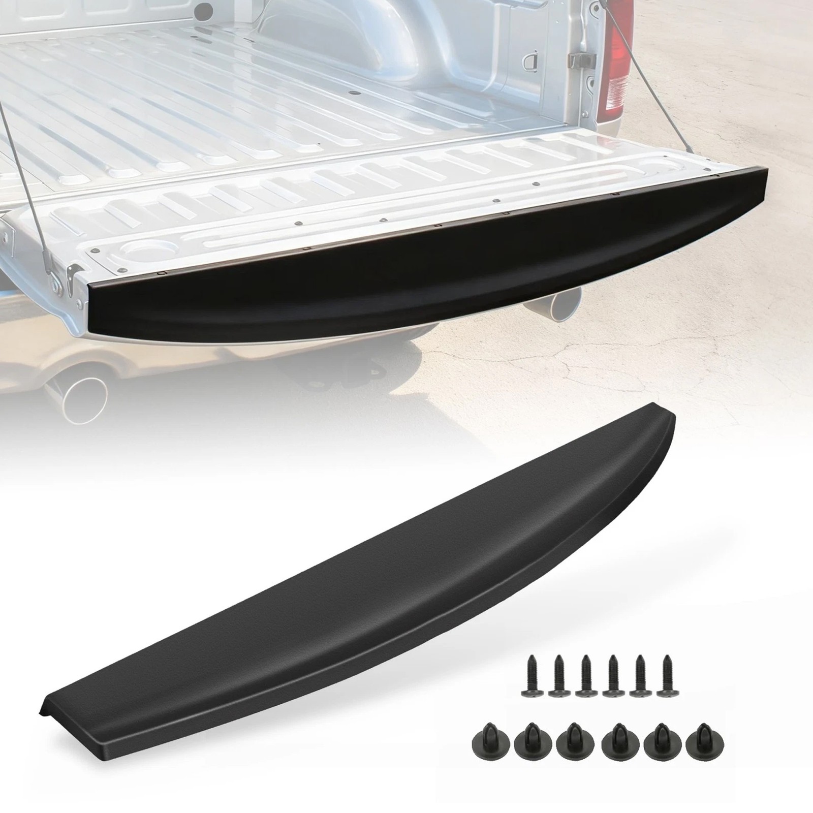 Tailgate Spoiler Cap Cover Trim Black Fit For 2019-2024 Ram 2500 3500 68364364AA