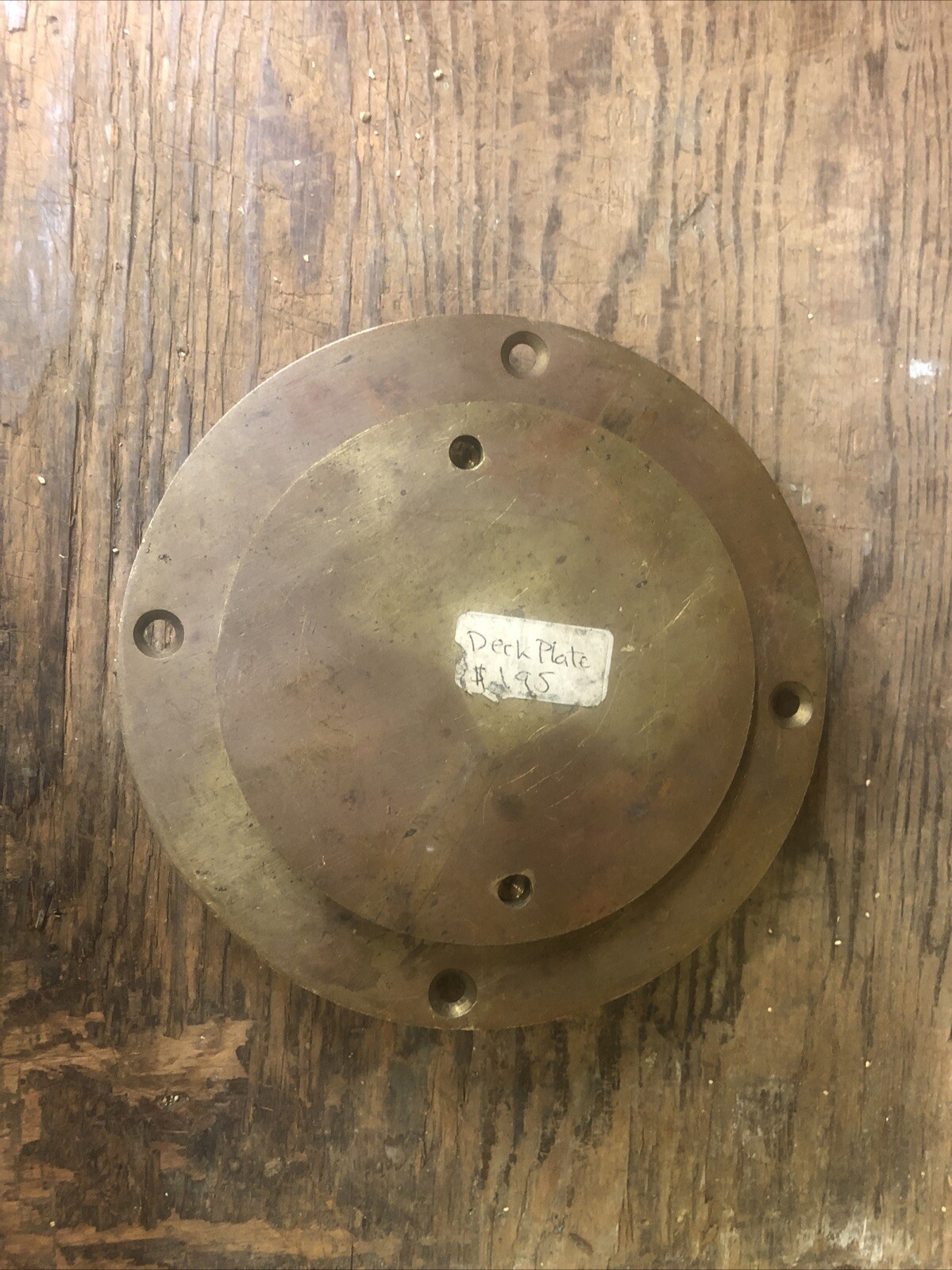 5” Bronze Deck Plate And Cap Boat