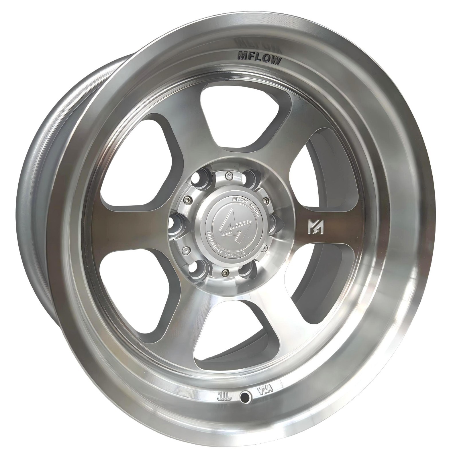 MFlow MF07 Silver 17x9 -38 6x139.7 CB106.1  Colorado Sierra Tacoma Tundra GMC