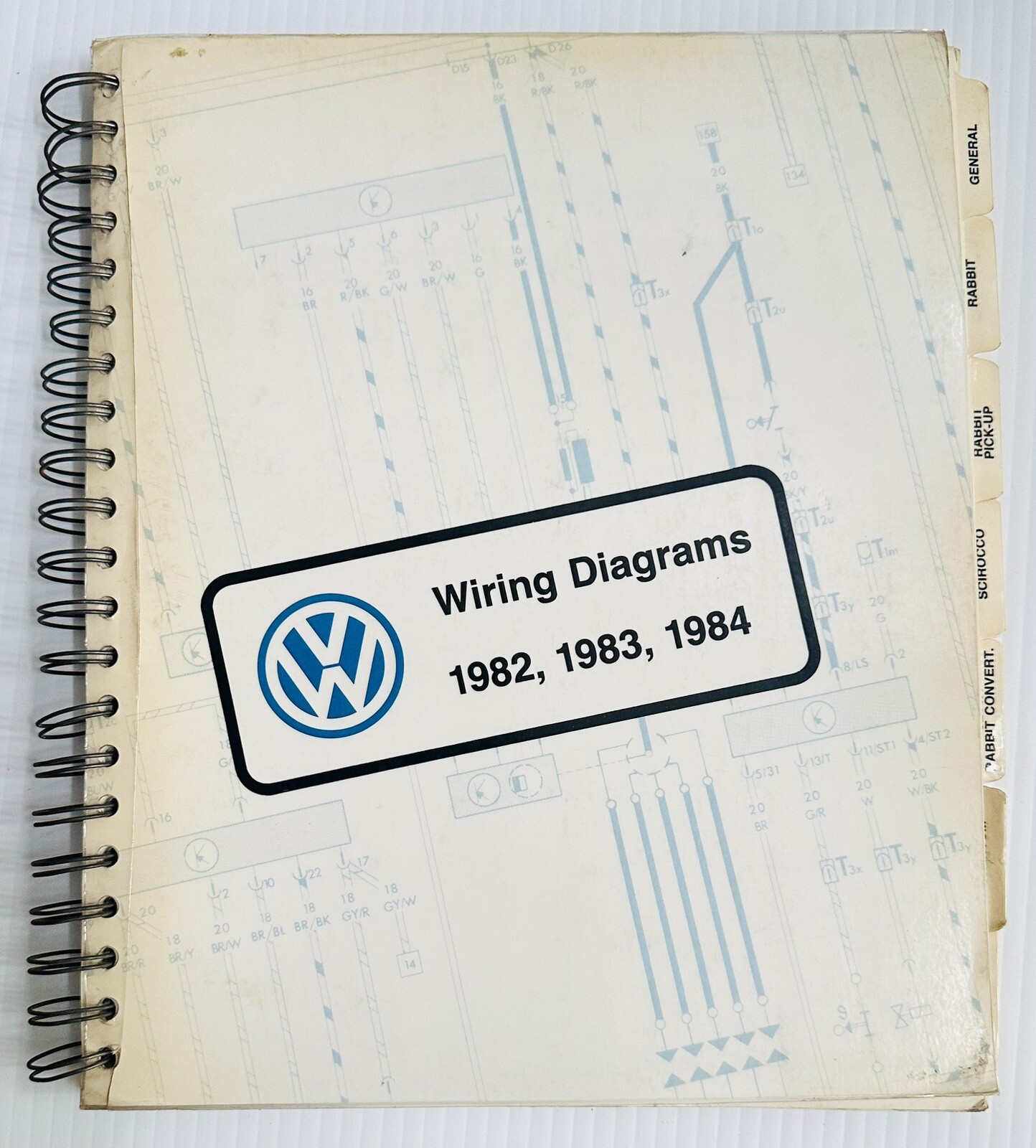 1982-1984 Volkswagen VW Electrical Wiring Diagrams Rabbit Vanagon OEM