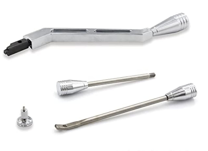 Polished Billet Aluminum GM Column Shifter Turn Signal Lever Hazard Tilt KIT Polished Billet Aluminum GM Column Shifter Turn Signal Lever Hazard Tilt KIT