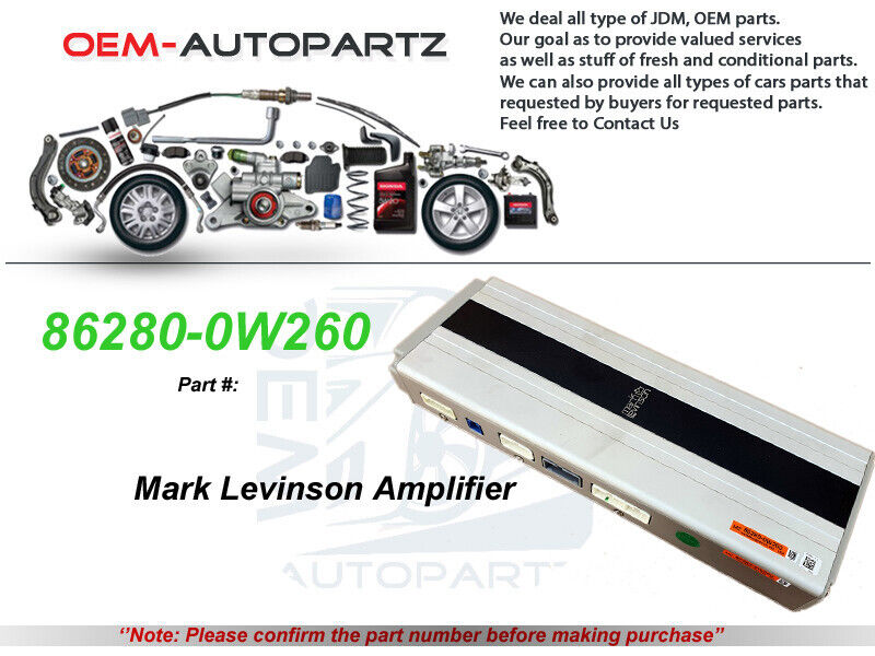 2007-2012 LEXUS LS460 MARK LEVINSON AMPLIFIER 86280-0W260 oem used