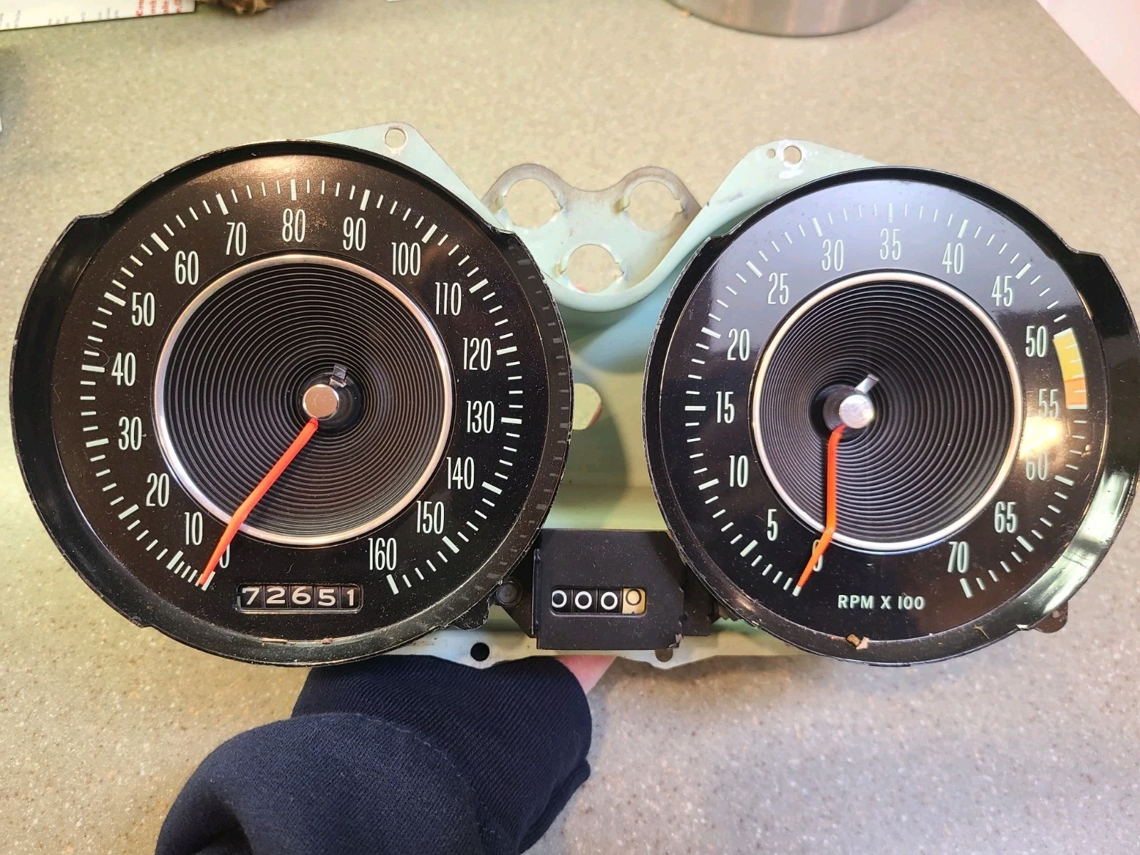 1964 Corvette C2 Gauges Tachometer & Speedometer Oem