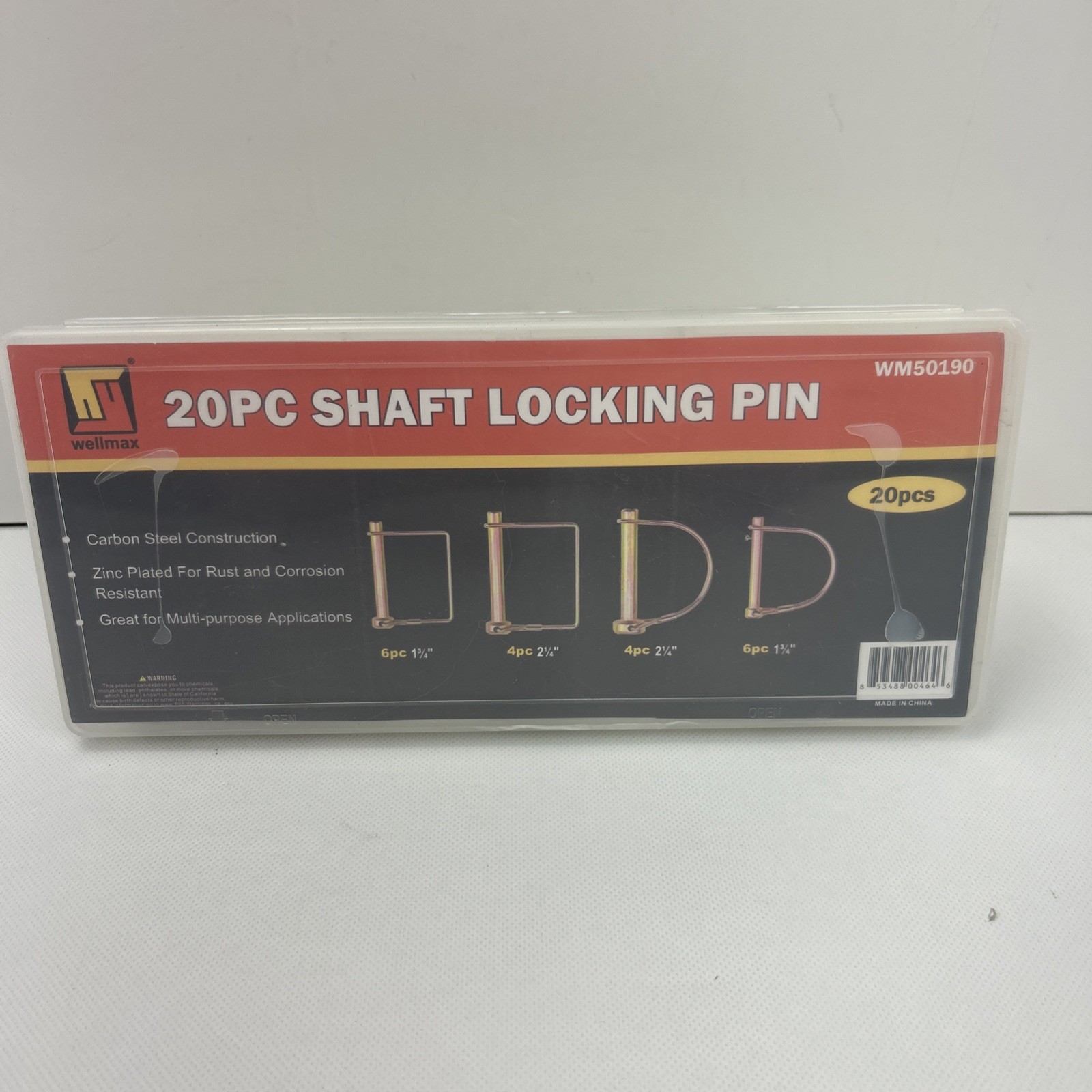 Wellmax 20 Pcs Trailer Hitch Pin Assortment