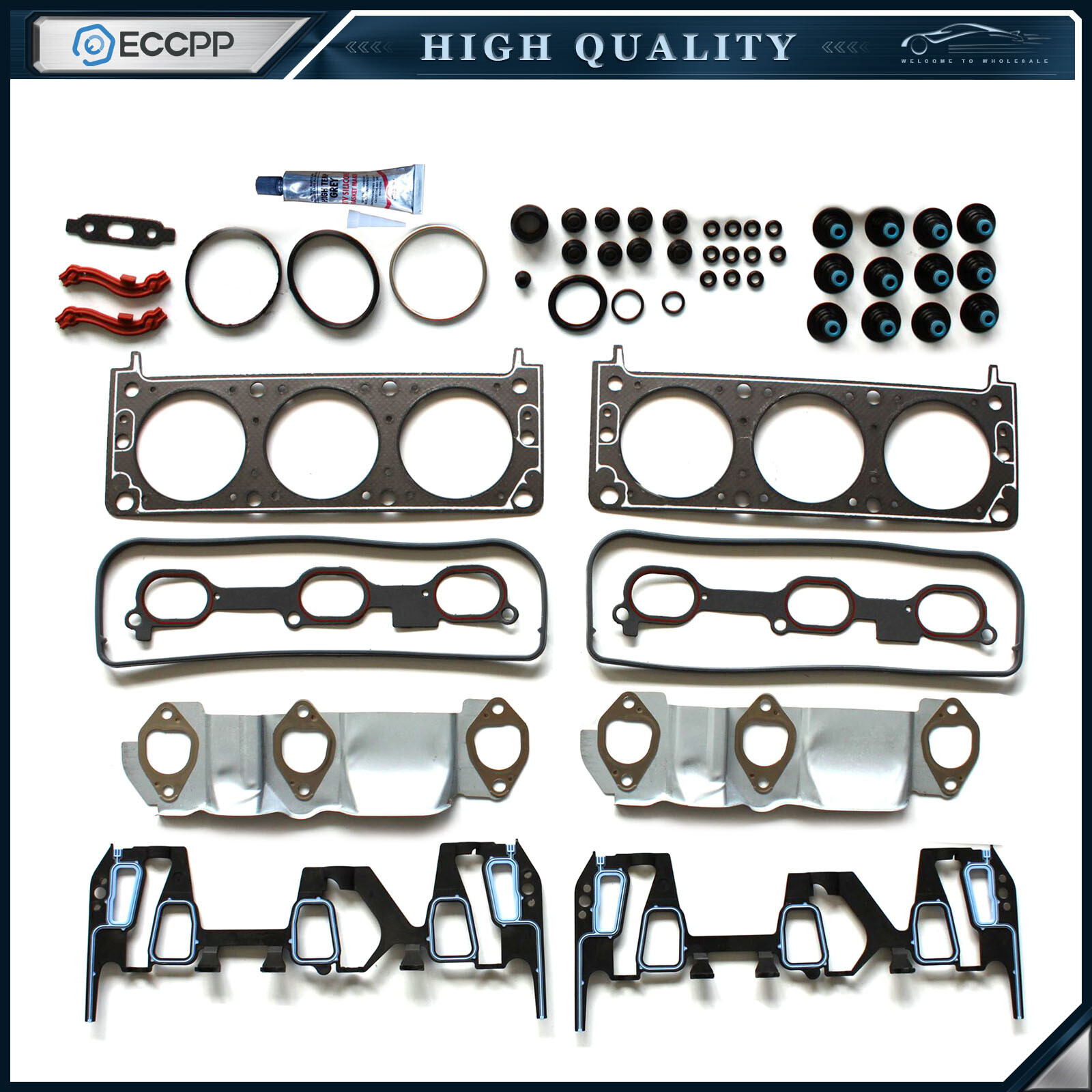 ECCPP Head Gasket Set For 2005-2009 Chevrolet Equinox Pontiac Torrent 3.4L