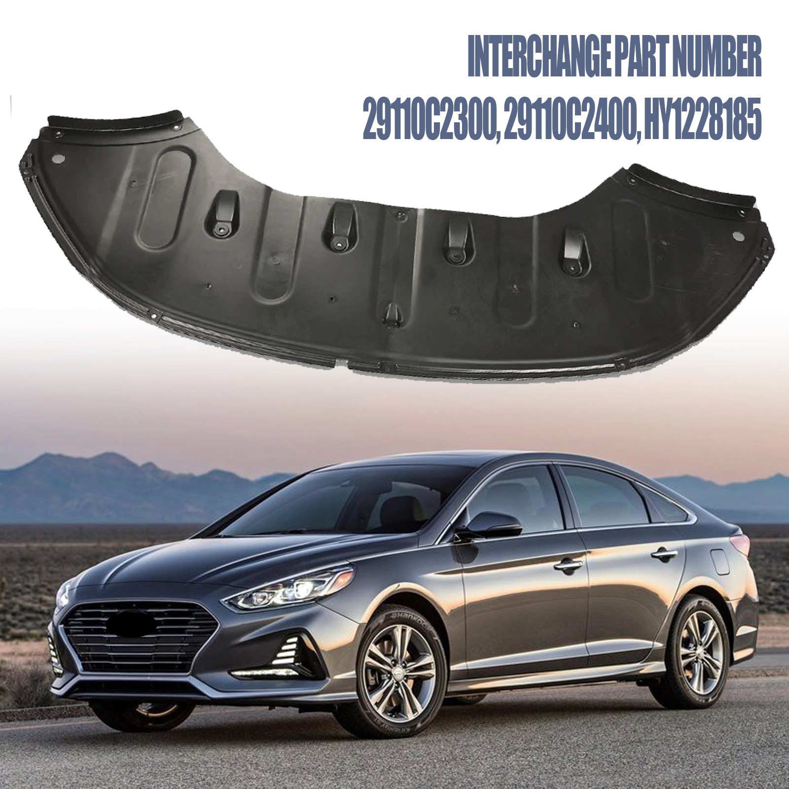 For 2015 2016 2017 Hyundai Sonata Engine Splash Shield Under Cover HY1228185 For 2015 2016 2017 Hyundai Sonata Engine Splash Shield Under Cover HY1228185
