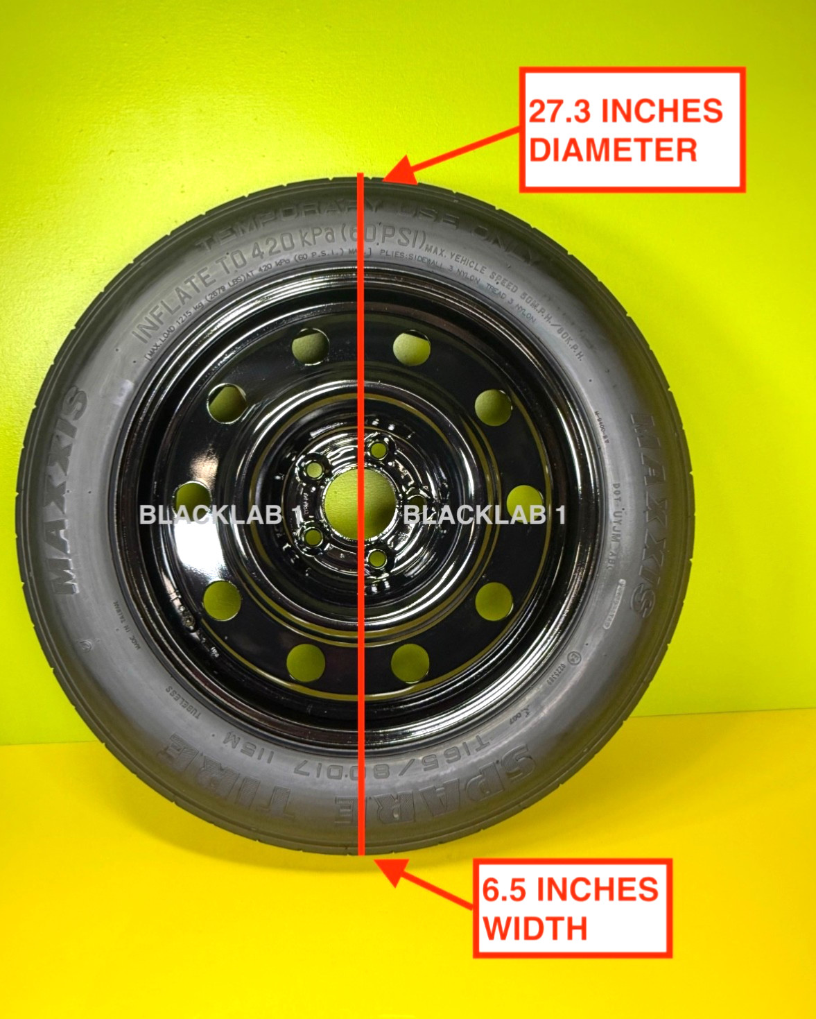 SPARE TIRE 165/80-17\