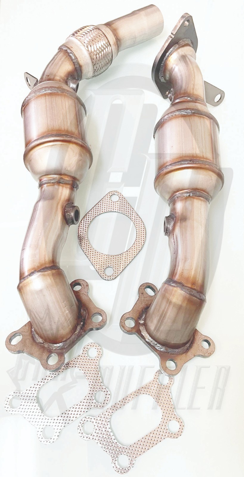 2016-2019 Chevy CAMARO 3.6L Both Front Catalytic Converters Directfit STAINLESS