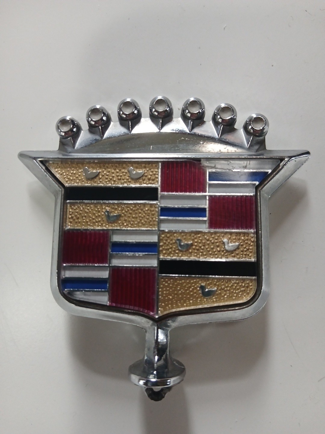 1980 81 82 83 84 Cadillac DeVille Fleetwood Chrome Hood Ornament Emblem OEM Vtg 1980 81 82 83 84 Cadillac DeVille Fleetwood Chrome Hood Ornament Emblem OEM Vtg